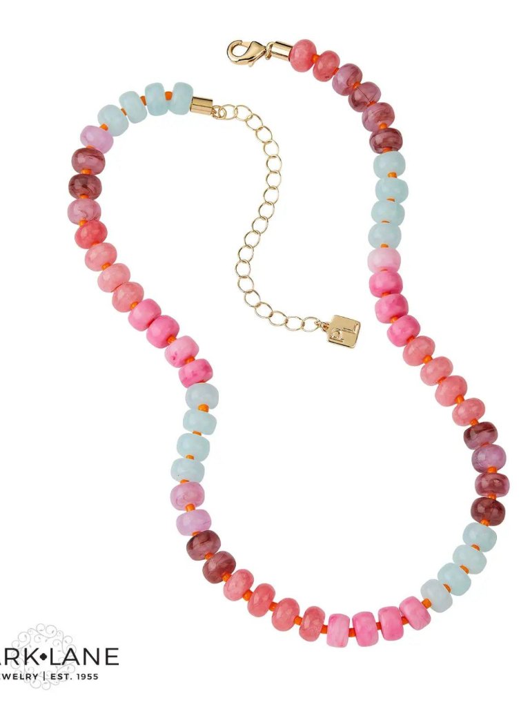 Park Lane Sherbet Necklace W Genuine Jade Beads